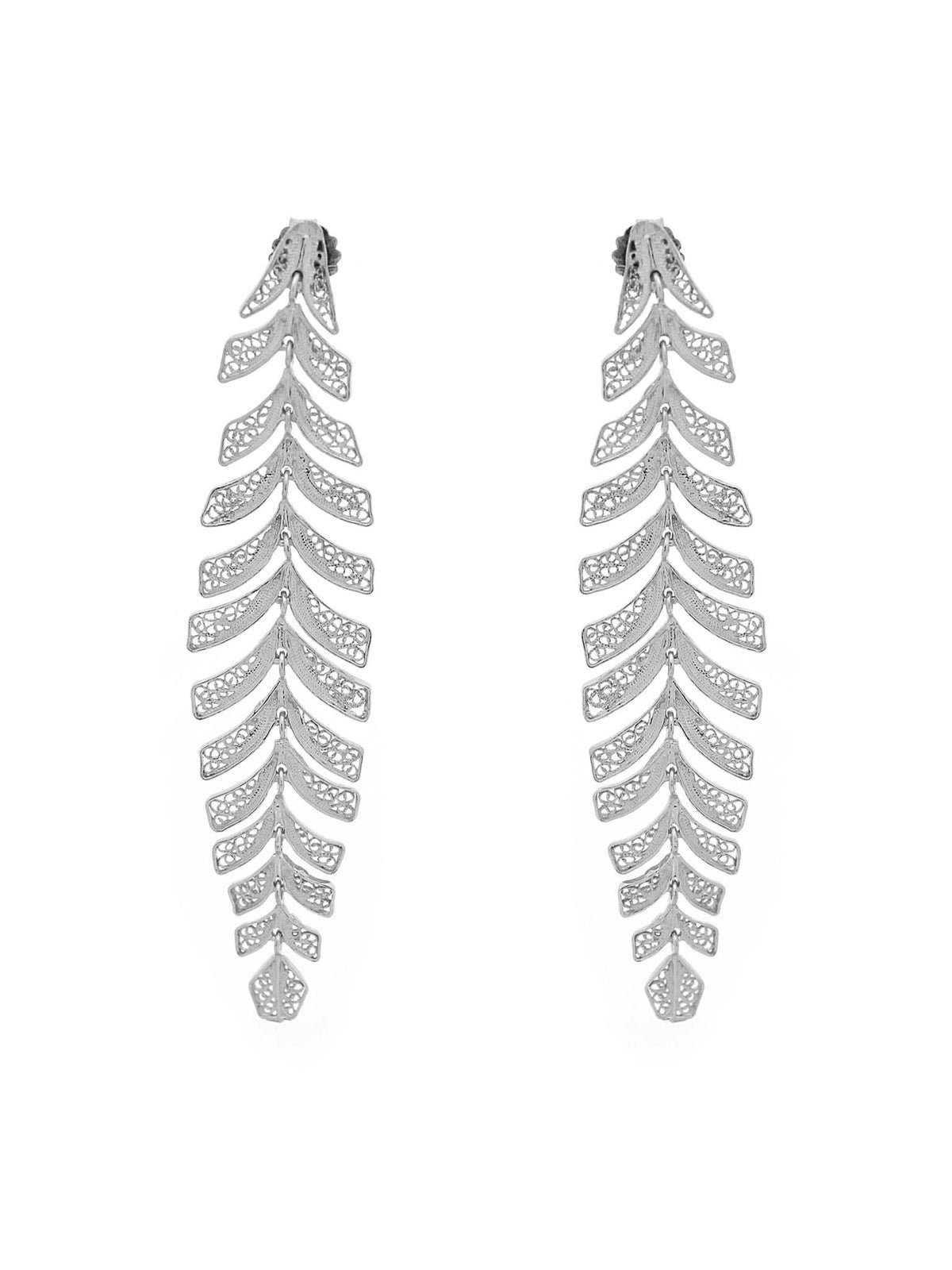 Brincos Folhas Articuladas