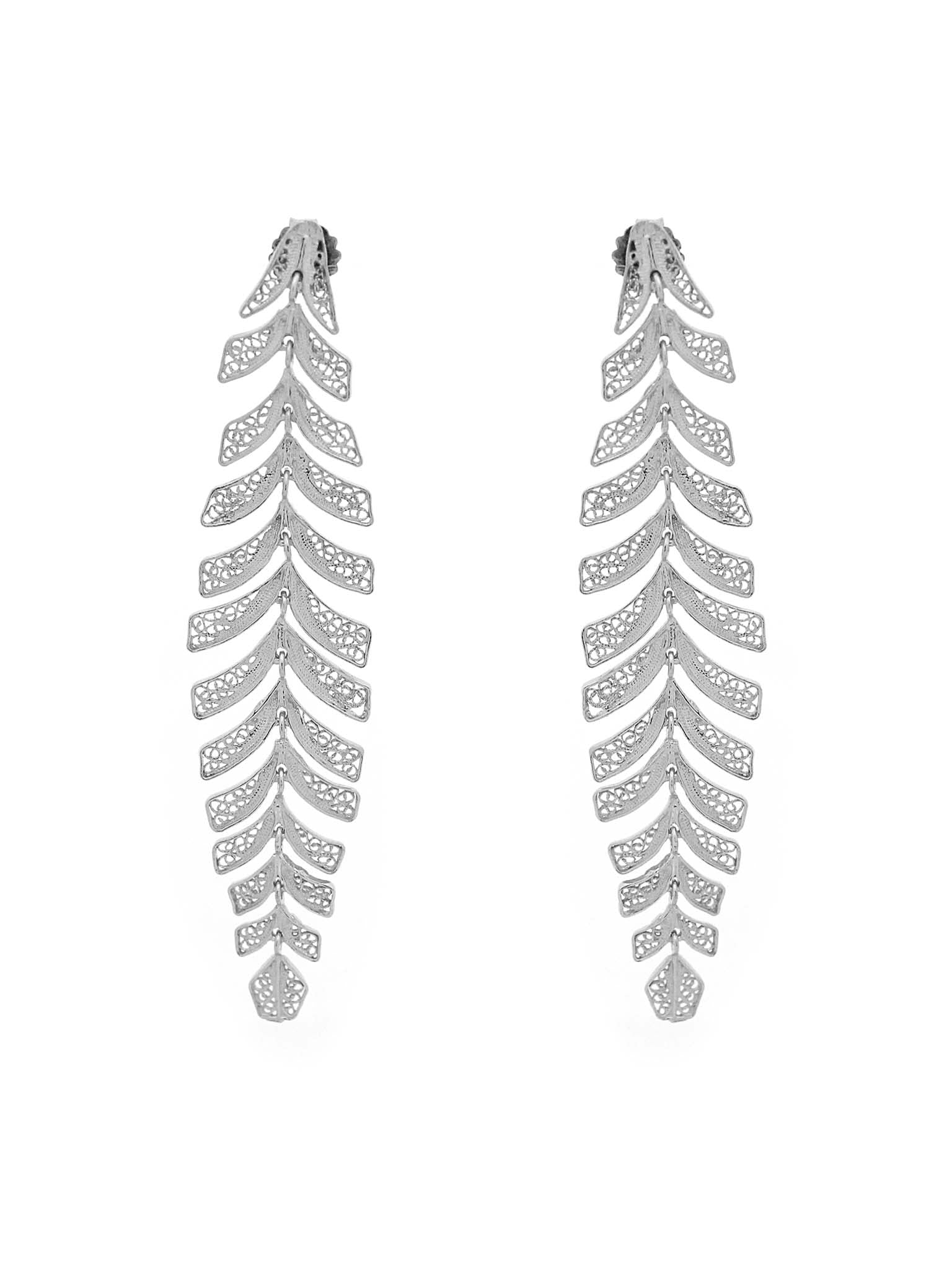 Brincos Folhas Articuladas