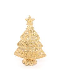 Peça Decoração - Árvore Natal – Prata Dourada