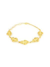 Pulseira Coraçõezinhos – Prata Dourada