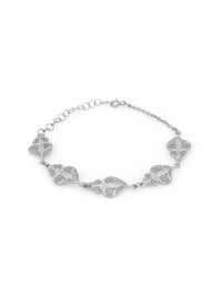 Pulseira Coraçõezinhos – Prata