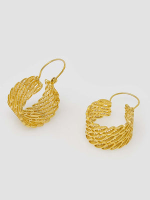 Brincos Argolas Escamadas