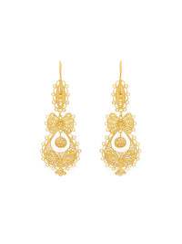 Brincos Princesa (Tamanho S) – Prata Dourada / Ouro 9k / Ouro 19k