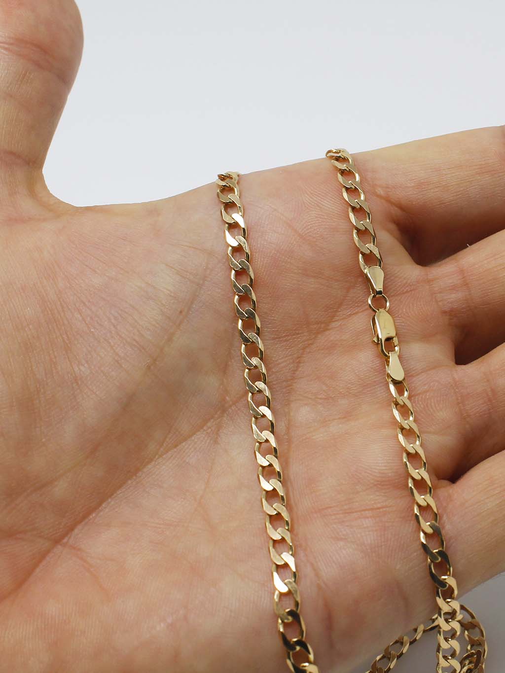 Fio de Homem Barbela em Ouro 19K (60cm)