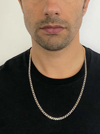 Fio de Homem Barbela em Ouro 19K (60cm)