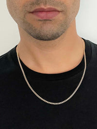 Fio de Homem Barbela em Ouro 19K (55cm)