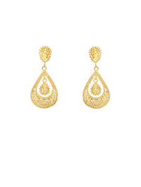 Brincos Esmerada (Tamanho S) – Prata Dourada / Ouro 9k / Ouro 19k