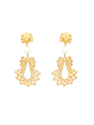 Brincos Princesa Pérola (Tamanho S)