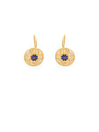 Brincos Redondos Esmalte – Prata Dourada / Ouro 9k / Ouro 19k