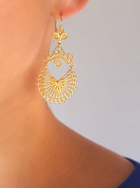 Delicada - Brincos em filigrana – Ouro 9k / Ouro 19k