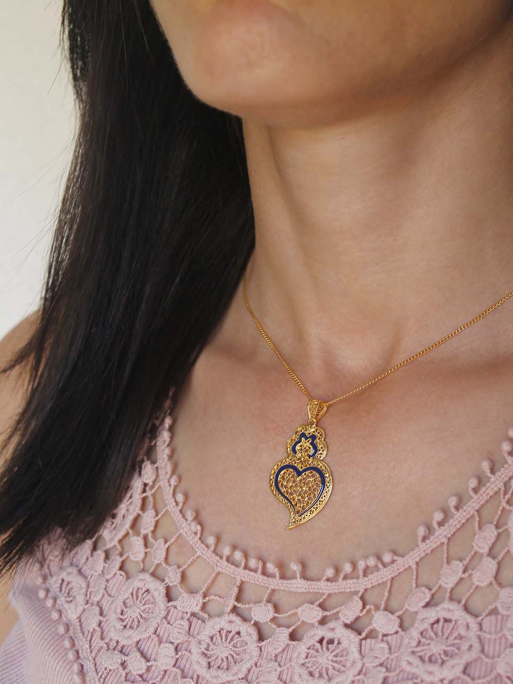 pendente de filigrana em prata com esmalte (1373849845819)