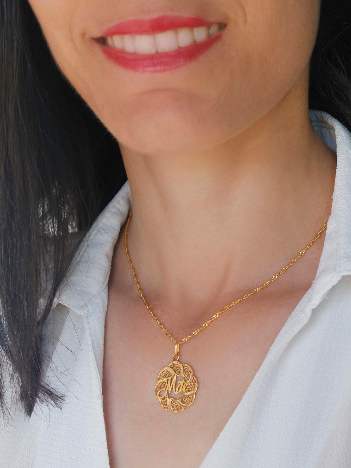 pendente Mãe em filigrana (2205577150523)