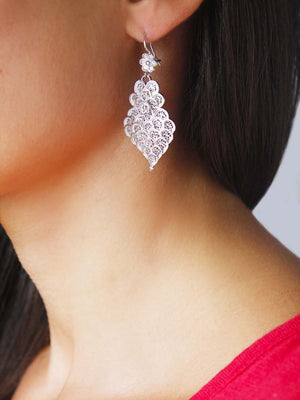 Brincos coração de viana em filigrana em prata lei (8882967313)