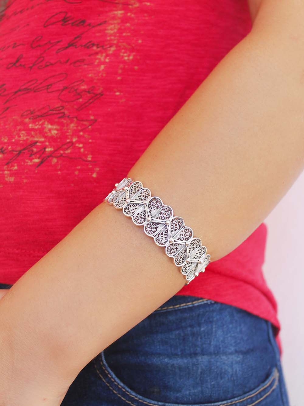 escrava coração de viana em prata (8911509201)