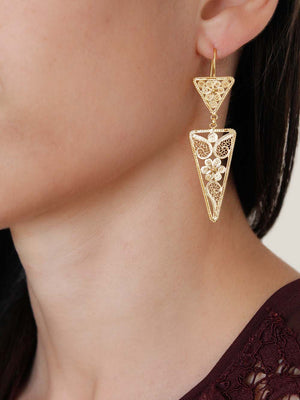 brincos filigrana em prata com banho de ouro (10017331153)