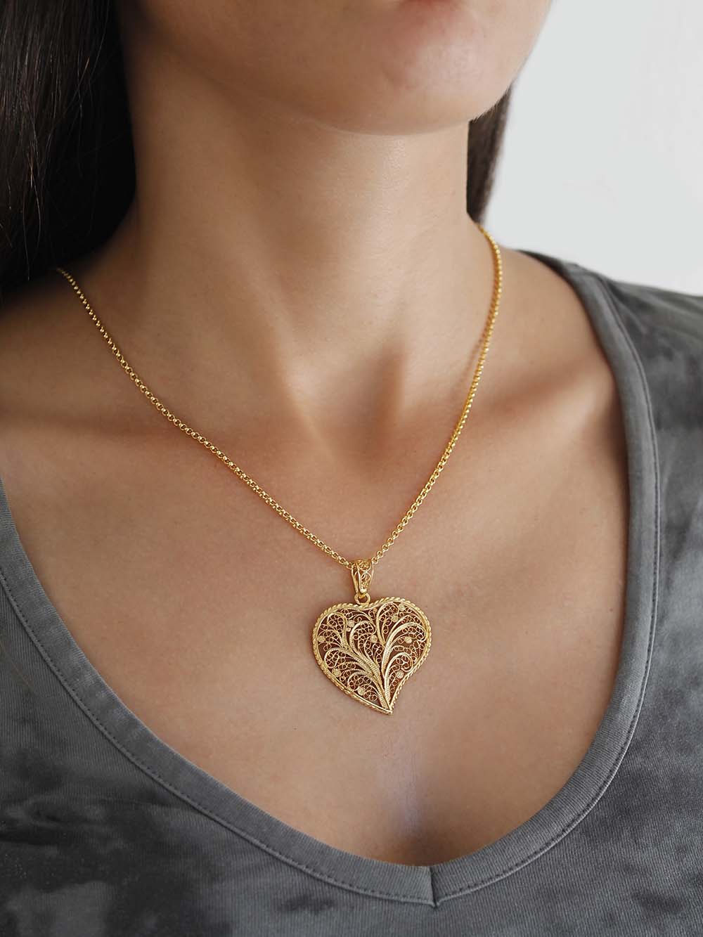 Medalha de Fátima (tamanho M) em filigrana exclusivamente manual (84894646289)